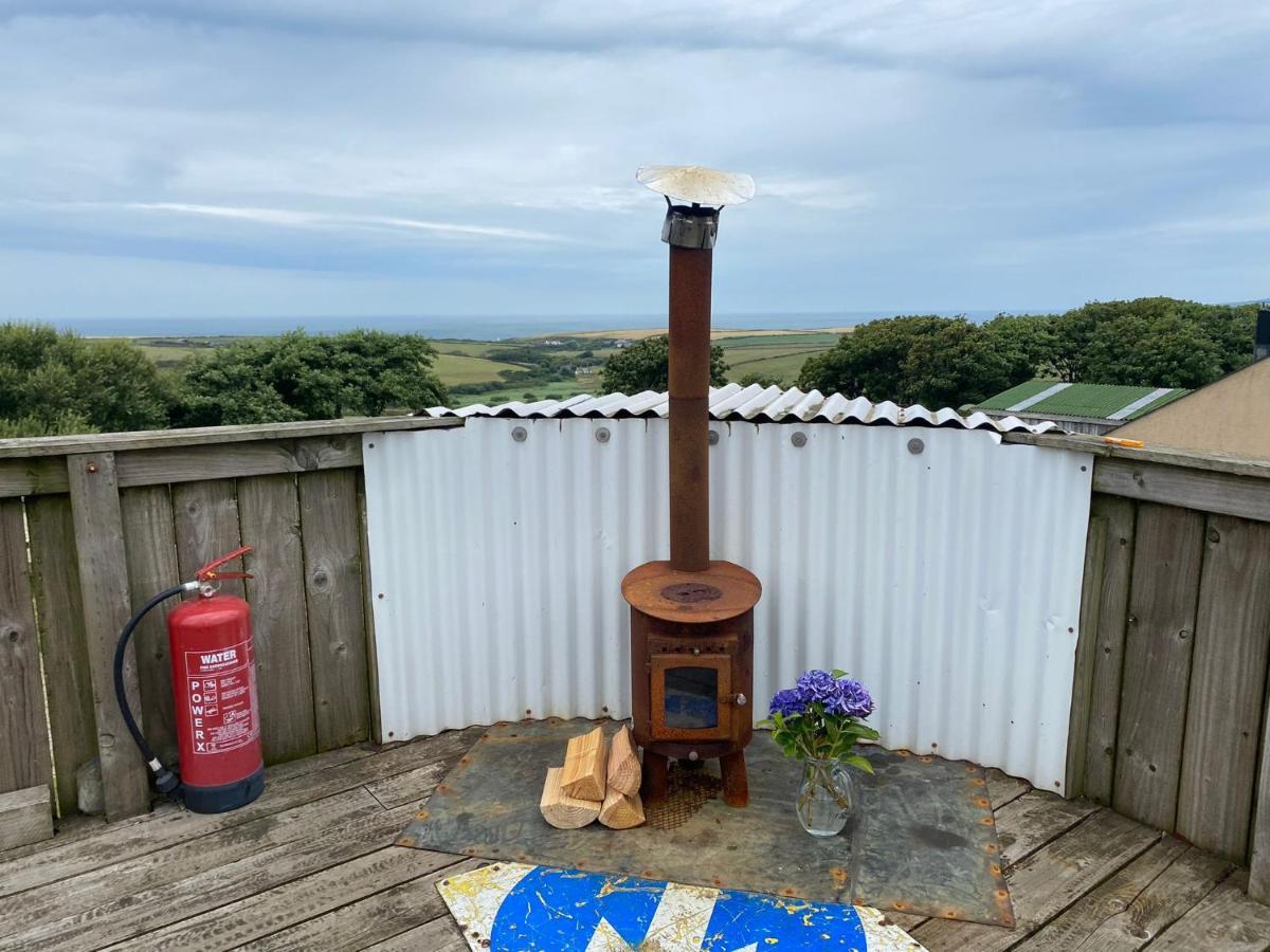 Coastal Stay Bell Tent Porthgain ภายนอก รูปภาพ